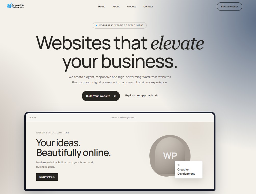 Home Page Preview